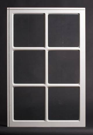 Dekorfönster Kombi utvändigt  spröjs 790x1190mm vit enkelglas